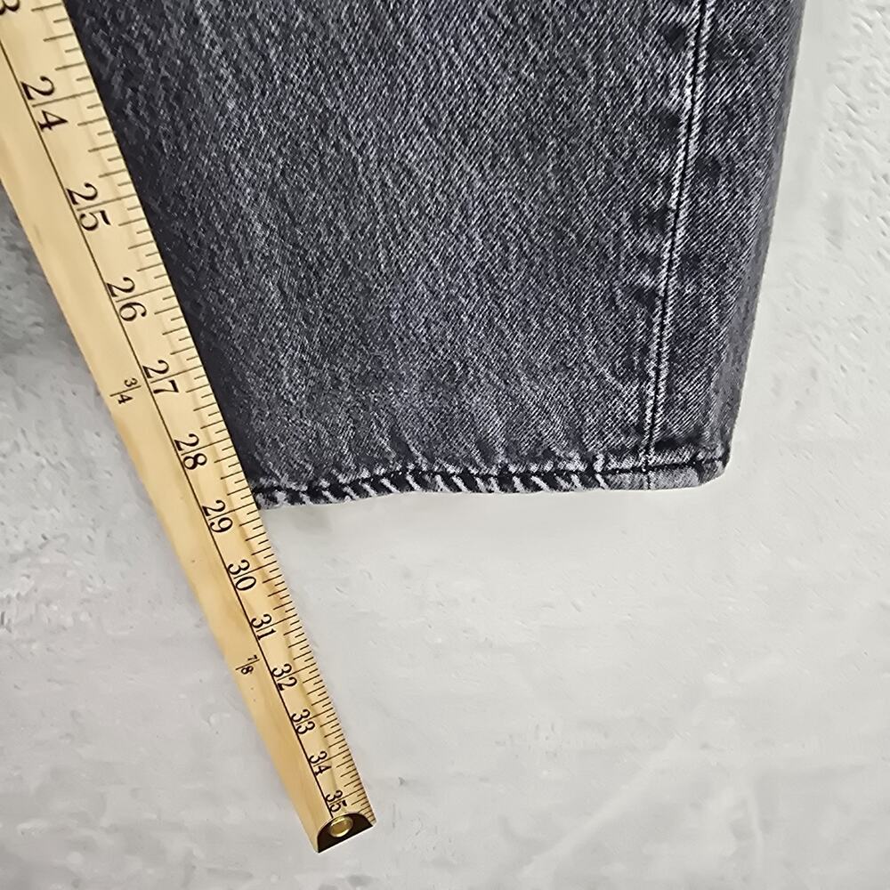 Levi's 541 Black Jeans Men's 33x29 Athletic Taper Fit Stretch Whiskers Grunge - Picture 10 of 13
